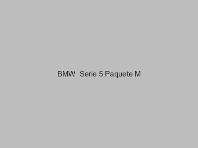 Enganches económicos para BMW  Serie 5 Paquete M